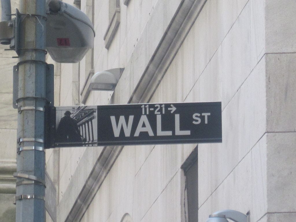 [Wall St. Sign]