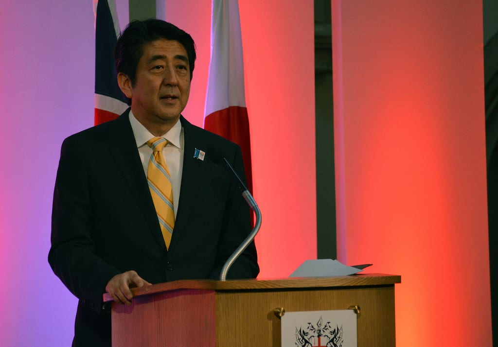 [Japanese Prime Minister Shinzo Abe]